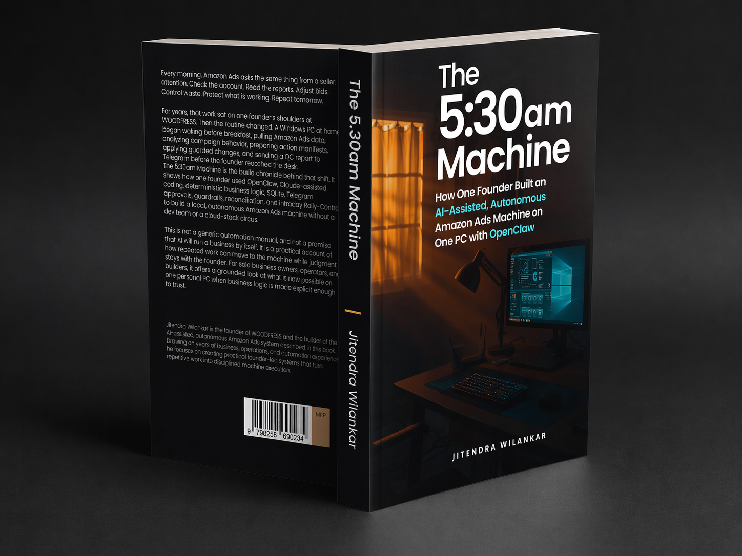 Paperback standing mockup