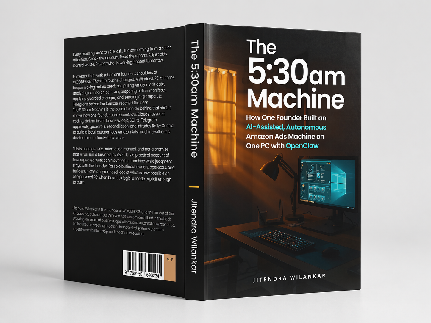 Paperback white background mockup